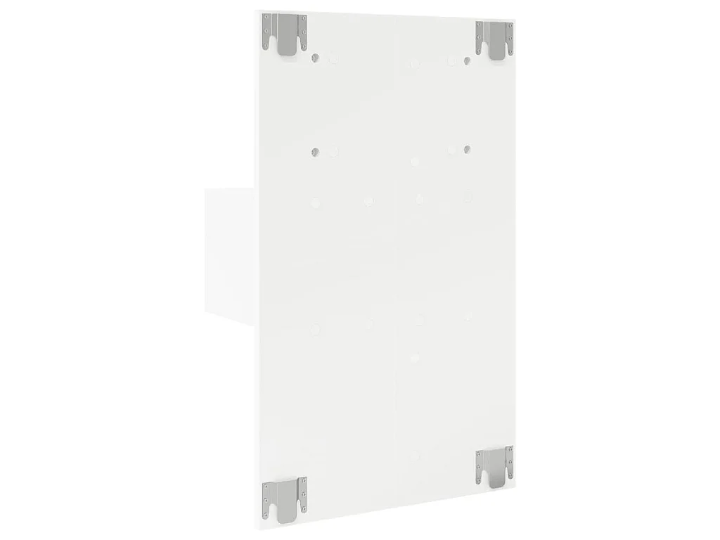Comodino a Parete con Luci LED Bianco