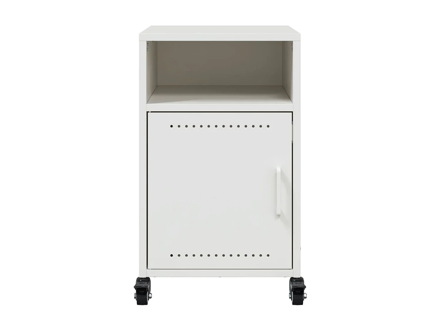 Comodini 2 pz Bianchi 36x39x59 cm in Acciaio