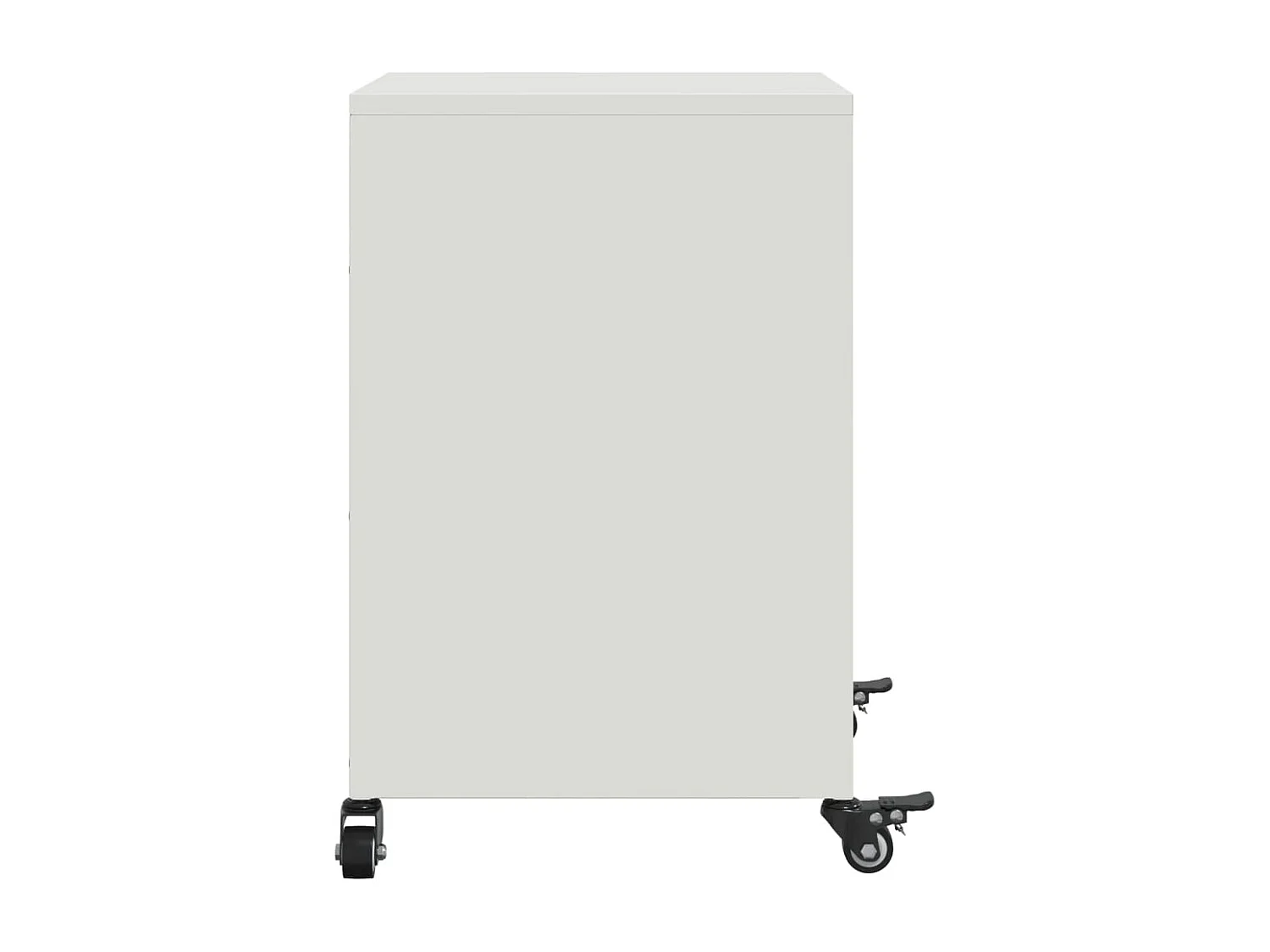 Comodini 2 pz Bianchi 36x39x59 cm in Acciaio