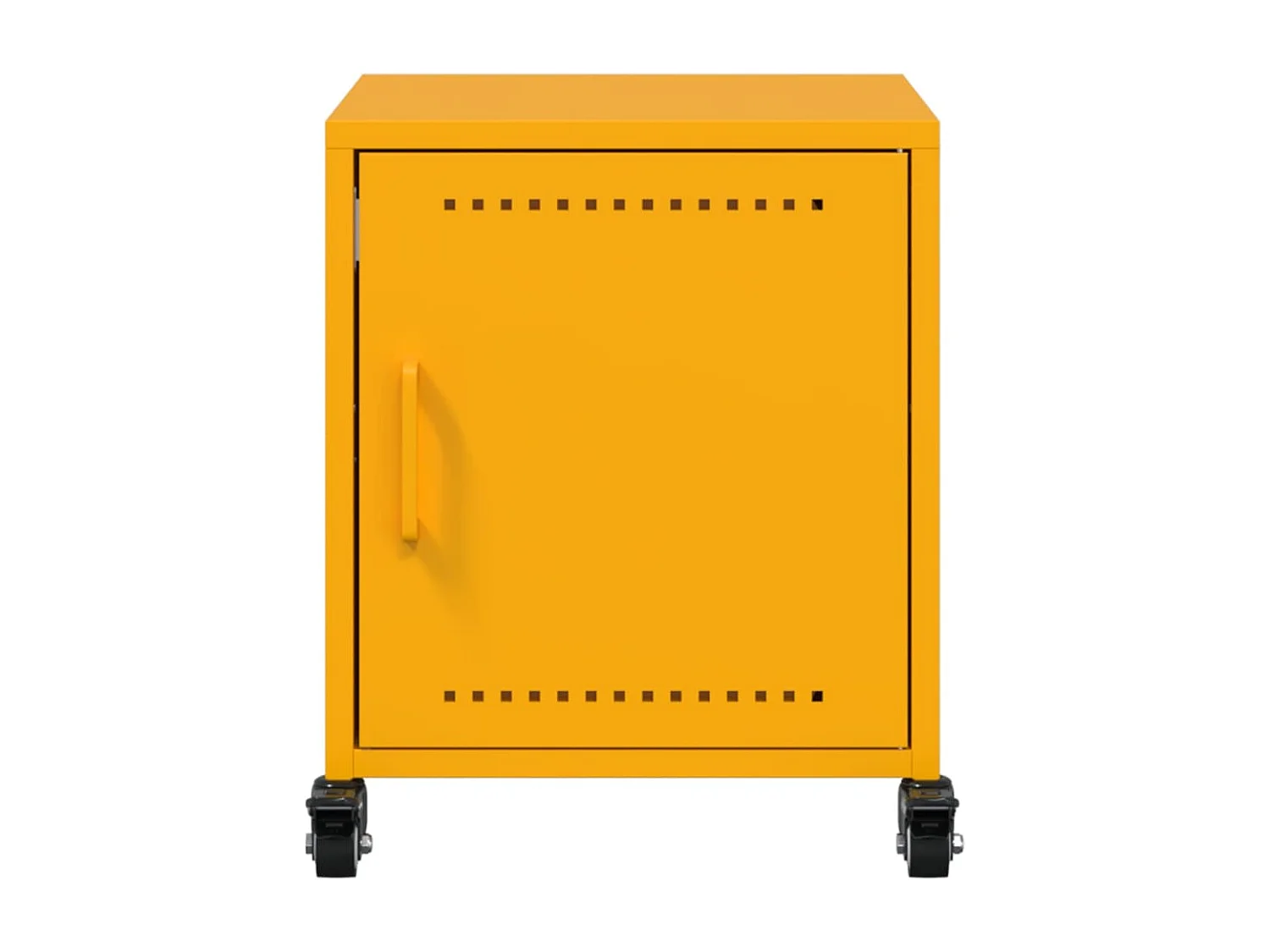 Tables de chevet 2 pcs jaune moutarde 36x39x43,5 cm acier