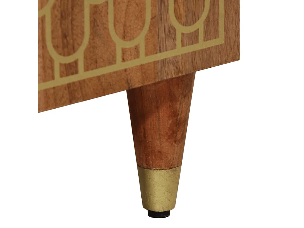 Nachttisch 50x33x60 cm Massivholz Mango