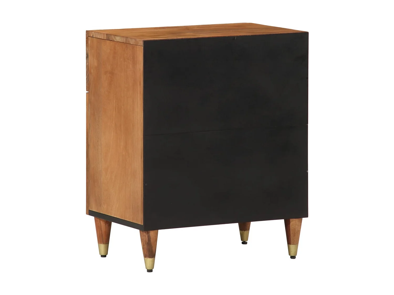 Table de chevet 50x33x60 cm bois de manguier massif