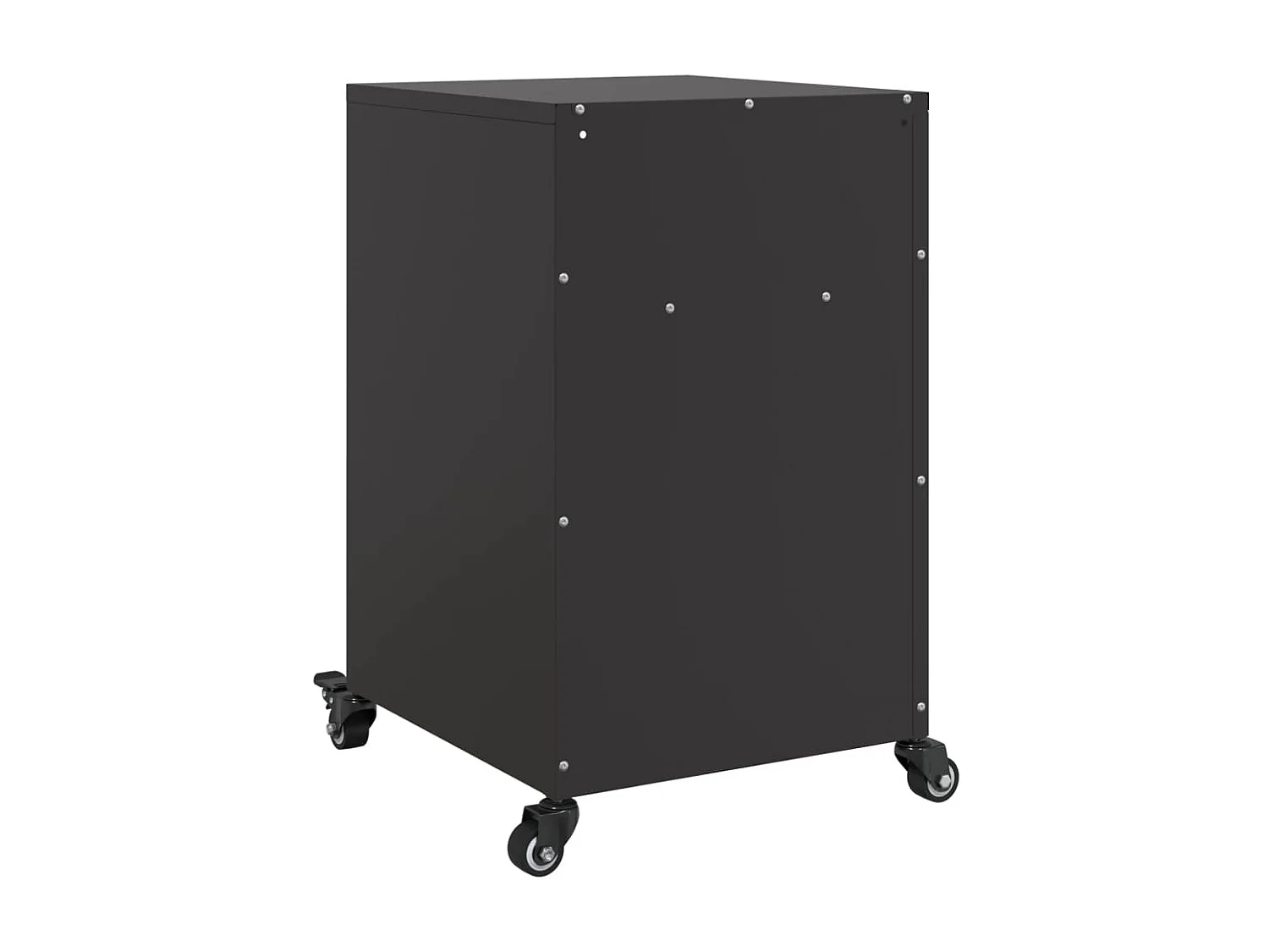 Tables de chevet 2 pcs noir 36x39x59 cm acier