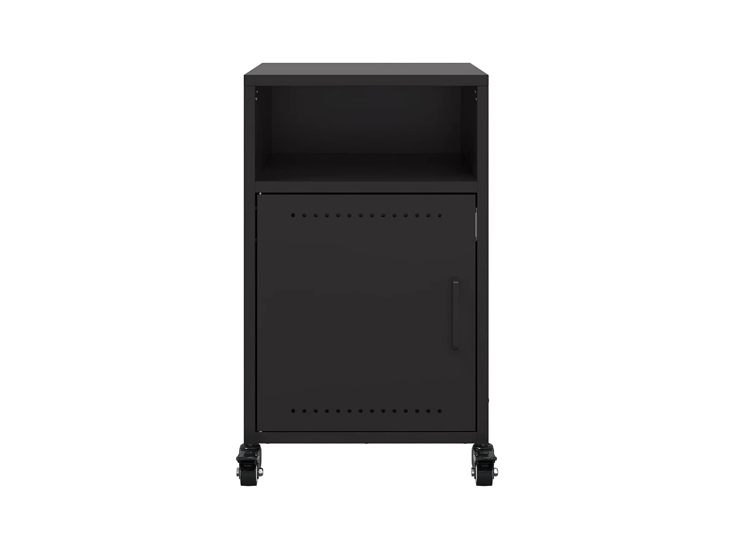 Tables de chevet 2 pcs noir 36x39x59 cm acier