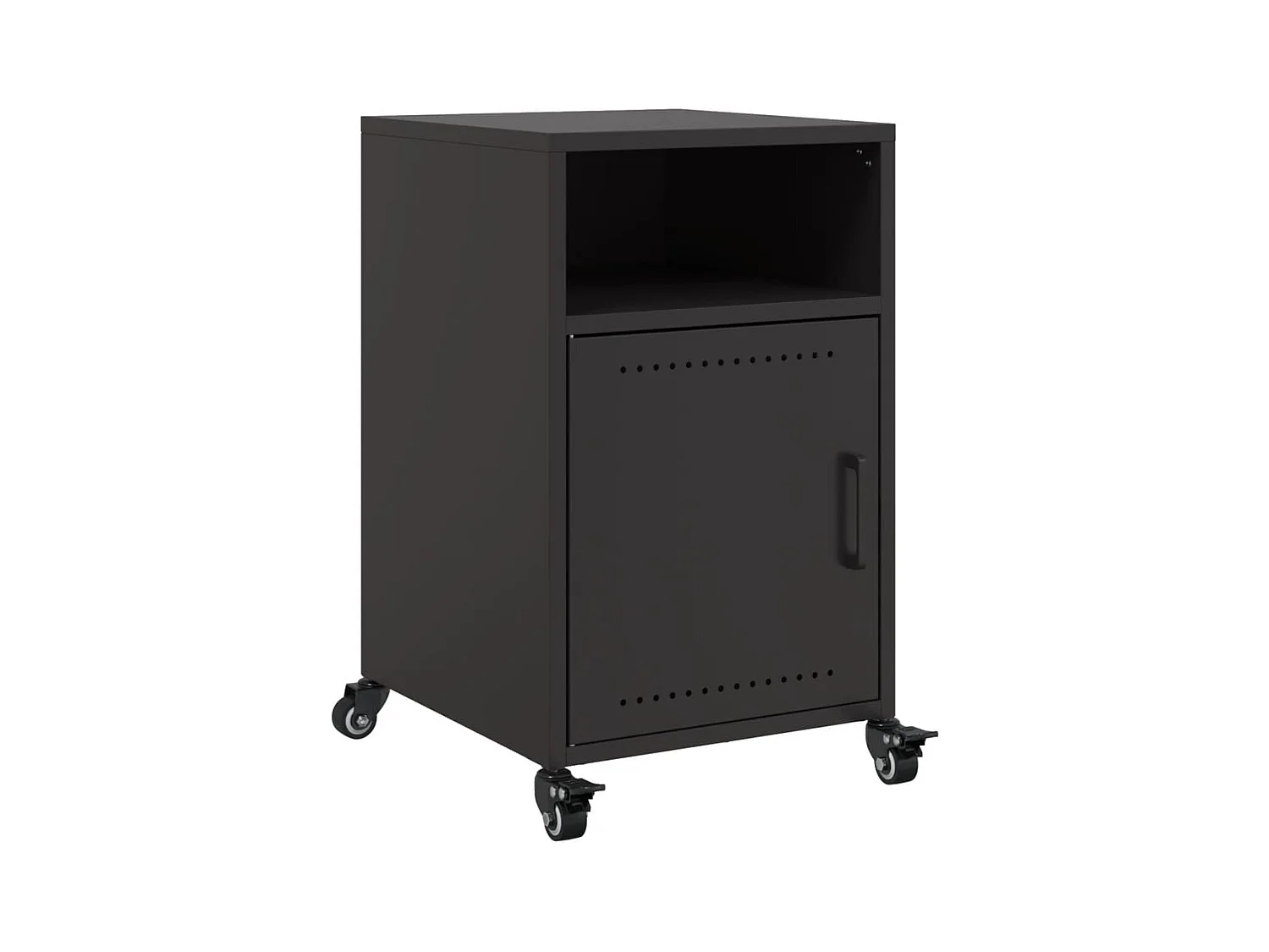 Tables de chevet 2 pcs noir 36x39x59 cm acier