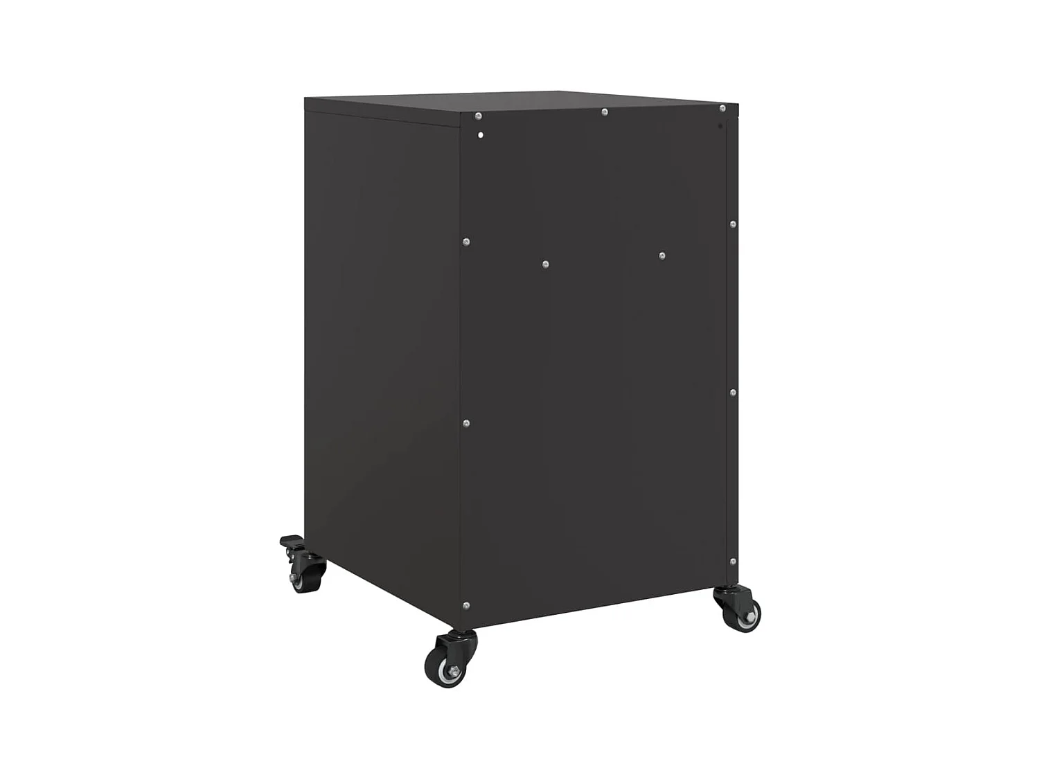 Tables de chevet 2 pcs noir 36x39x59 cm acier