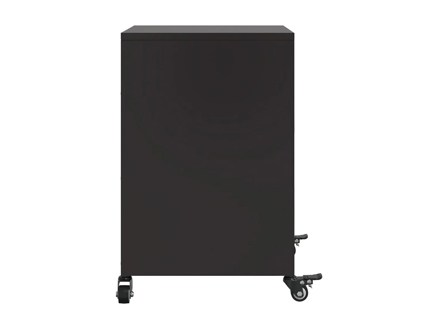 Tables de chevet 2 pcs noir 36x39x59 cm acier