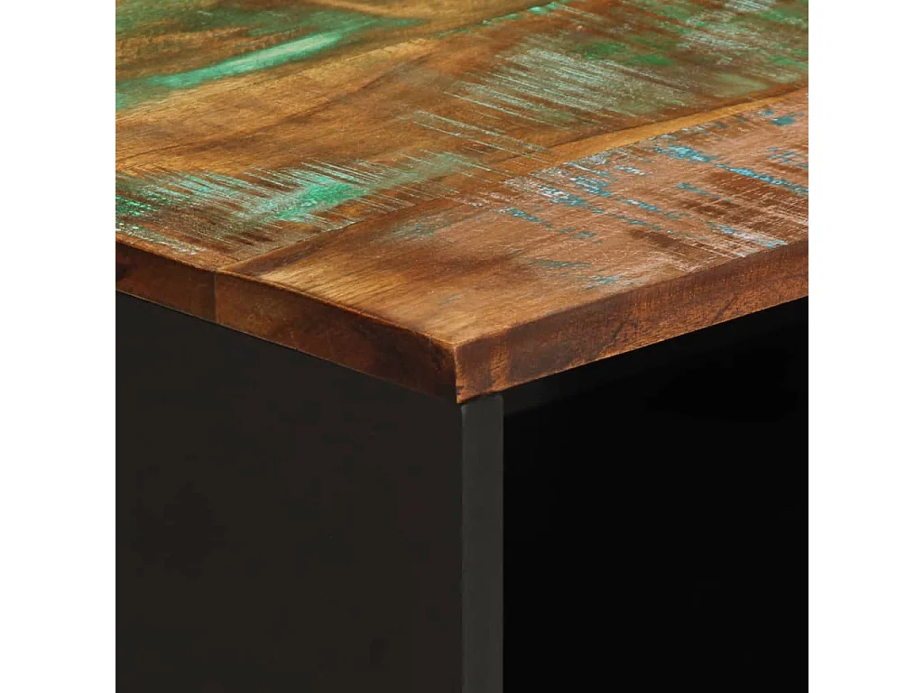 Comodino 50x34x62 cm in Legno Massello di Acacia