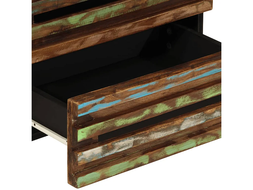 Comodino 50x34x62 cm in Legno Massello di Acacia