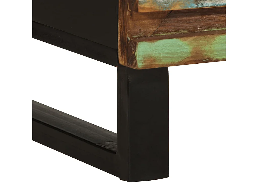 Comodino 50x34x62 cm in Legno Massello di Acacia