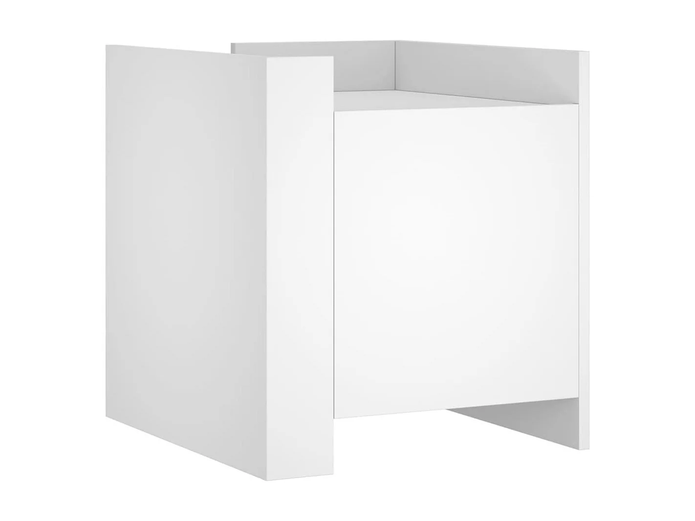Table de chevet blanc 45x50x50 cm bois d’ingénierie