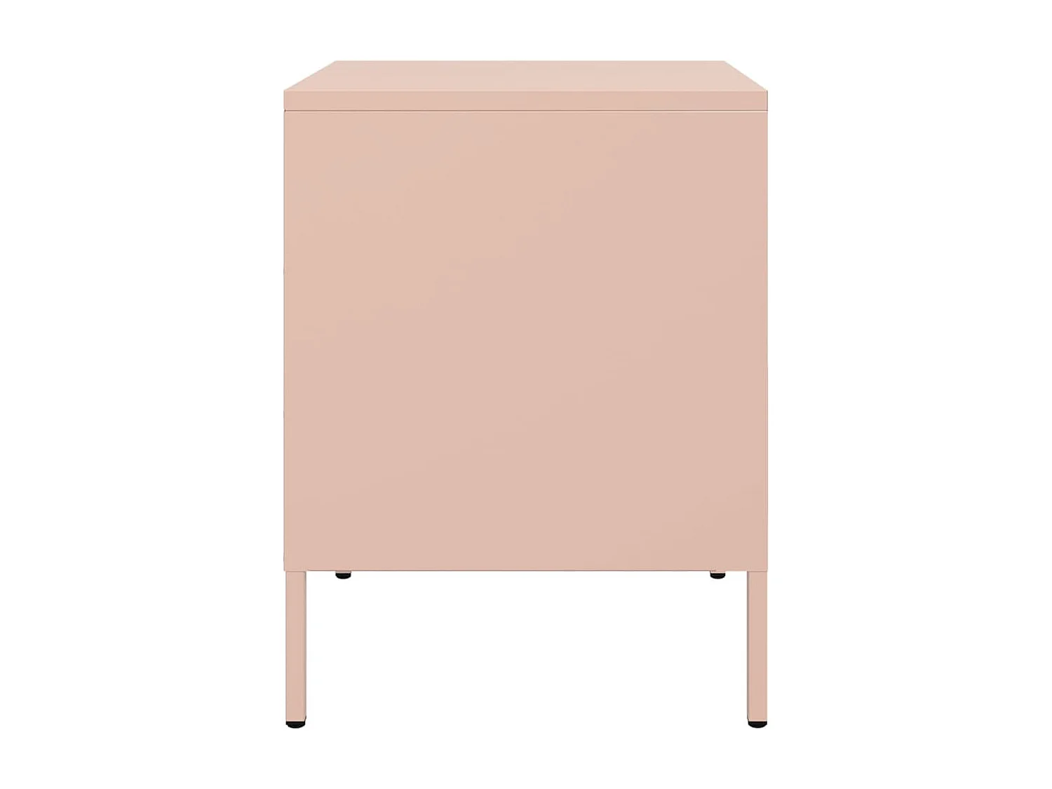 Nachtkastjes 2 st 36x39x50,5 cm staal roze