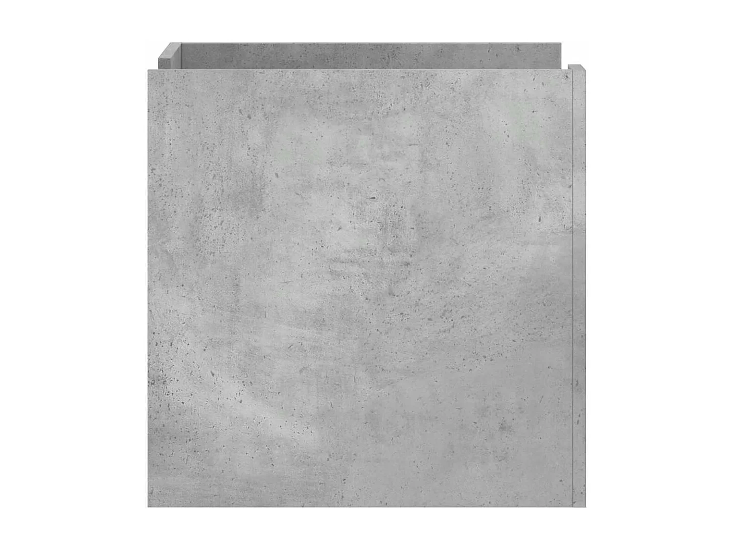 Table de chevet gris béton 45x50x50 cm bois d'ingénierie