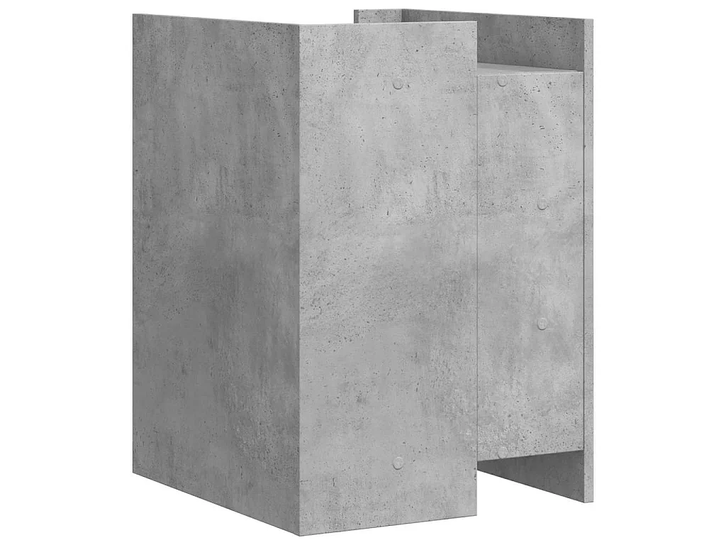 Nachttisch Betongrau 45x50x65 cm Holzwerkstoff