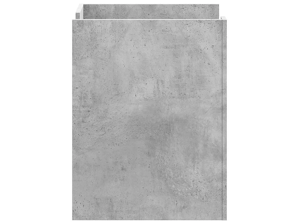 Table de chevet gris béton 45x50x65 cm bois d'ingénierie