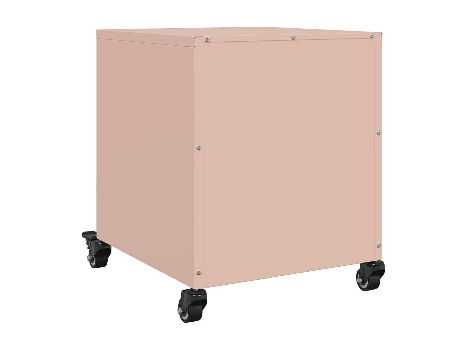 Tables de chevet 2 pcs rose 36x39x43,5 cm acier