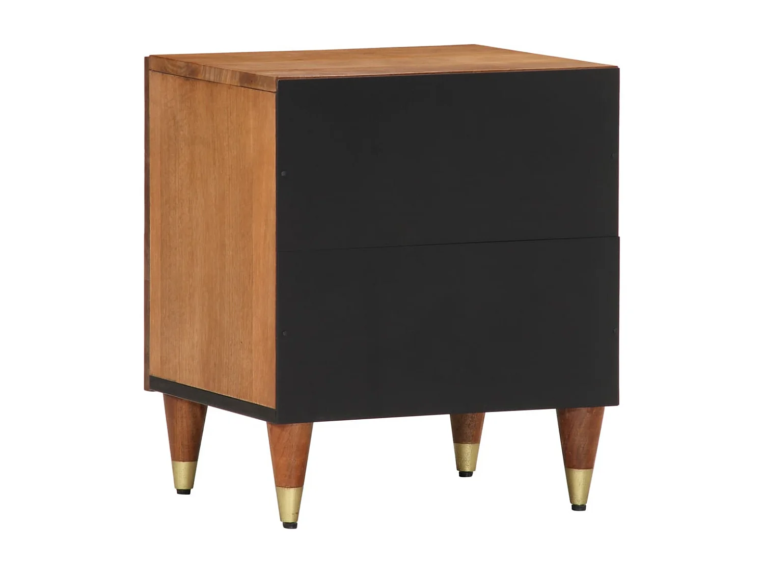 Nachtkastjes 2 st 40x33x46 cm massief mangohout