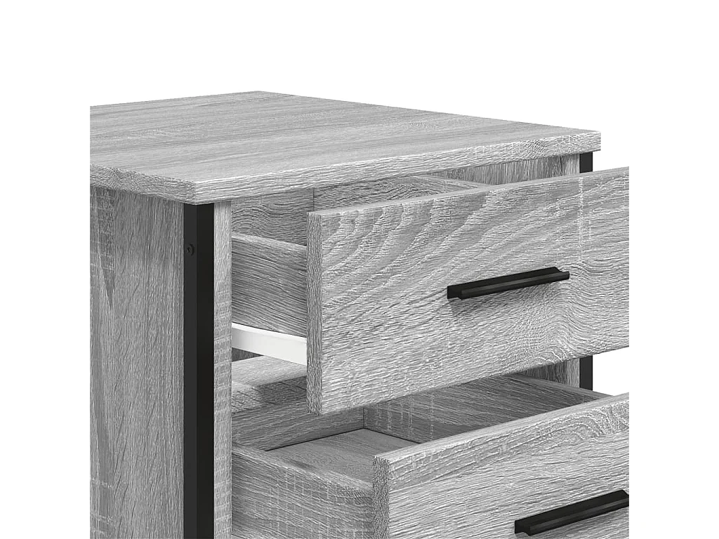 Nachttisch Grau Sonoma 40x41x40 cm Holzwerkstoff