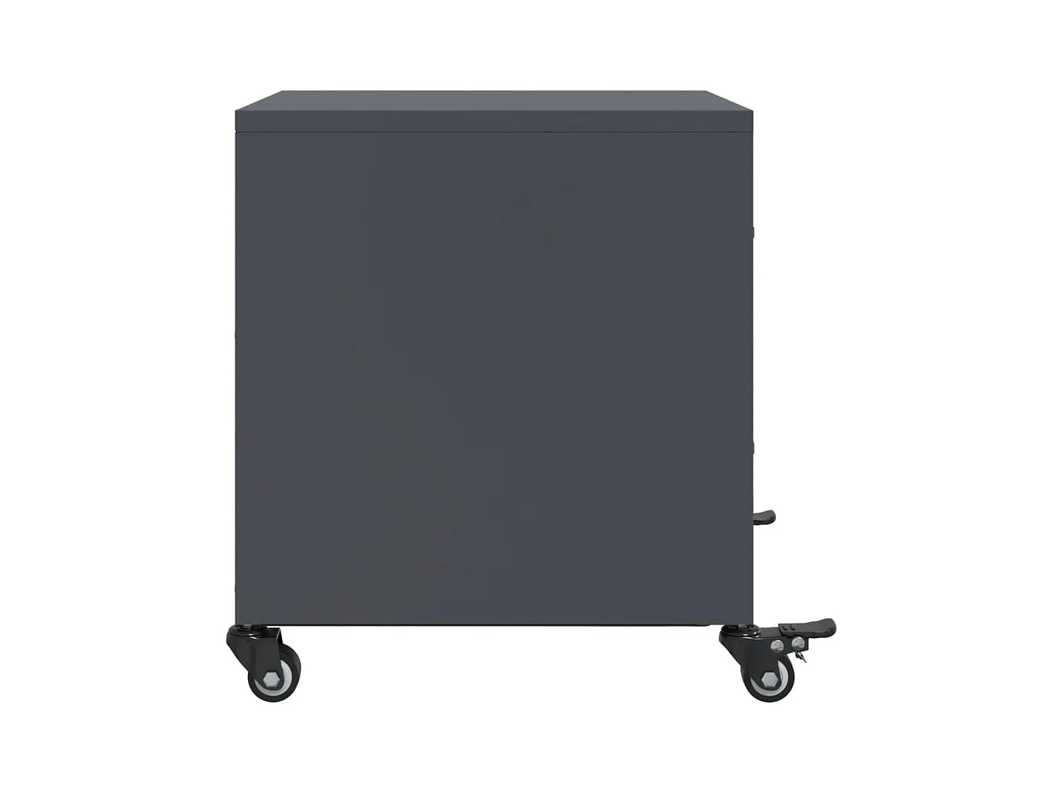 Tables de chevet 2 pcs anthracite 36x39x43,5 cm acier