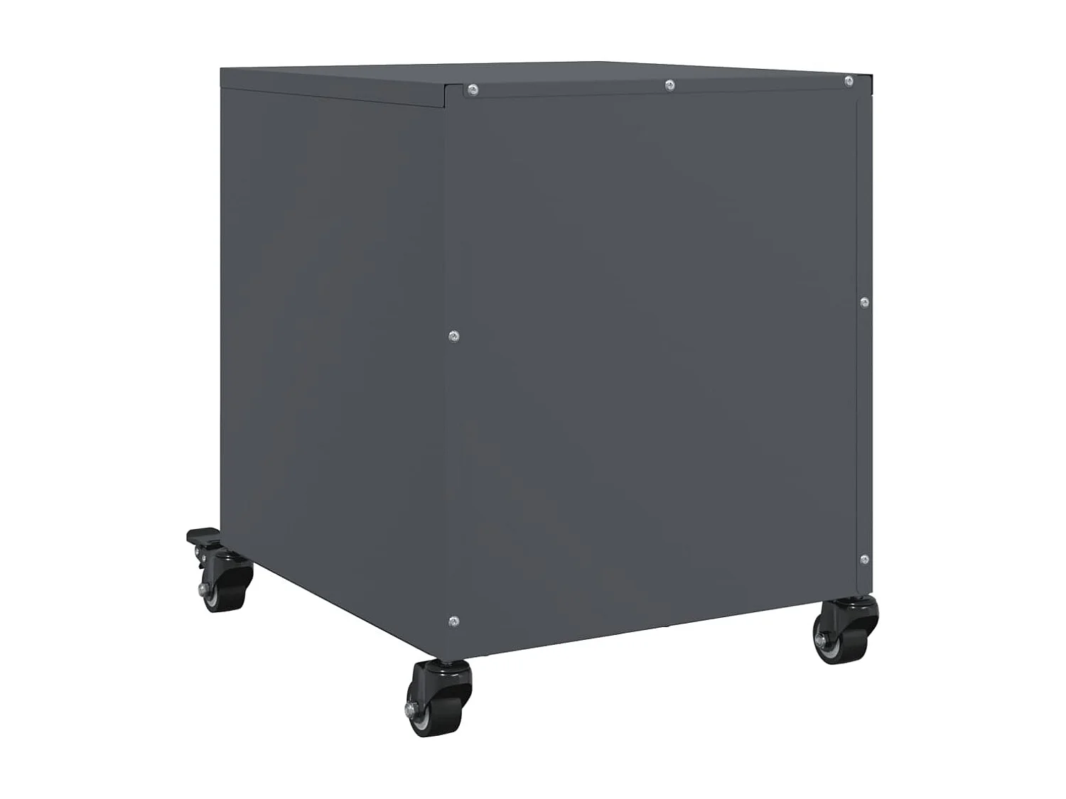 Tables de chevet 2 pcs anthracite 36x39x43,5 cm acier