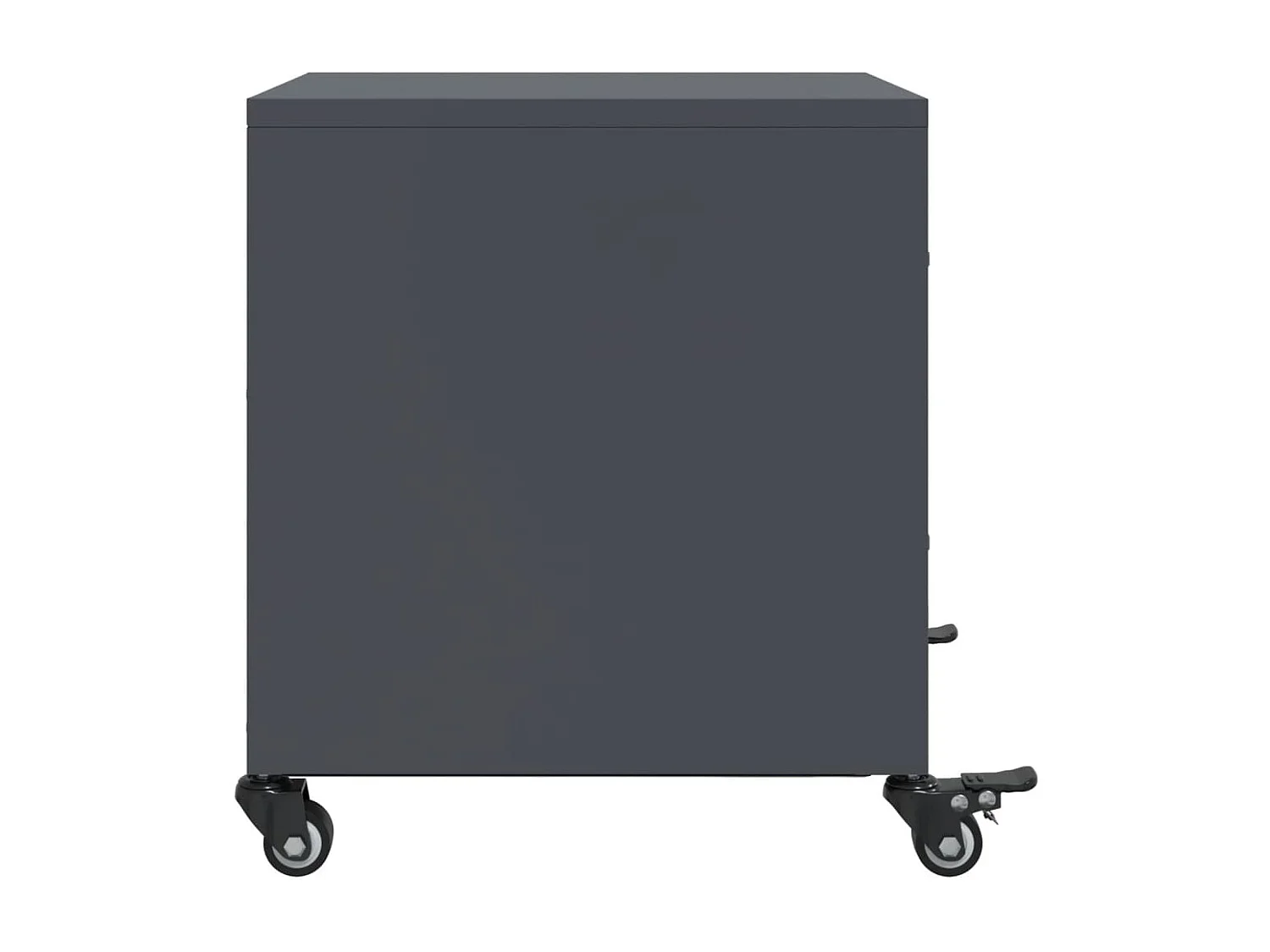 Tables de chevet 2 pcs anthracite 36x39x43,5 cm acier