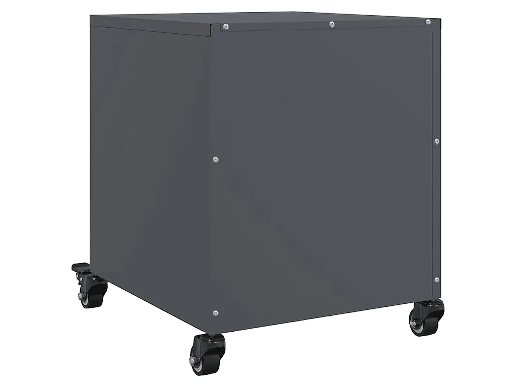 Comodini 2 pz Antracite 36x39x43,5 cm in Acciaio