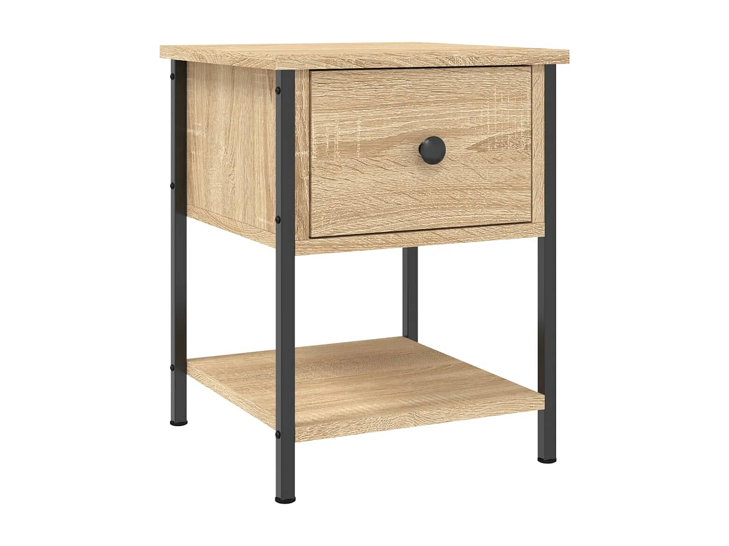 Table de chevet chêne sonoma 34x35,5x45 cm bois d'ingénierie