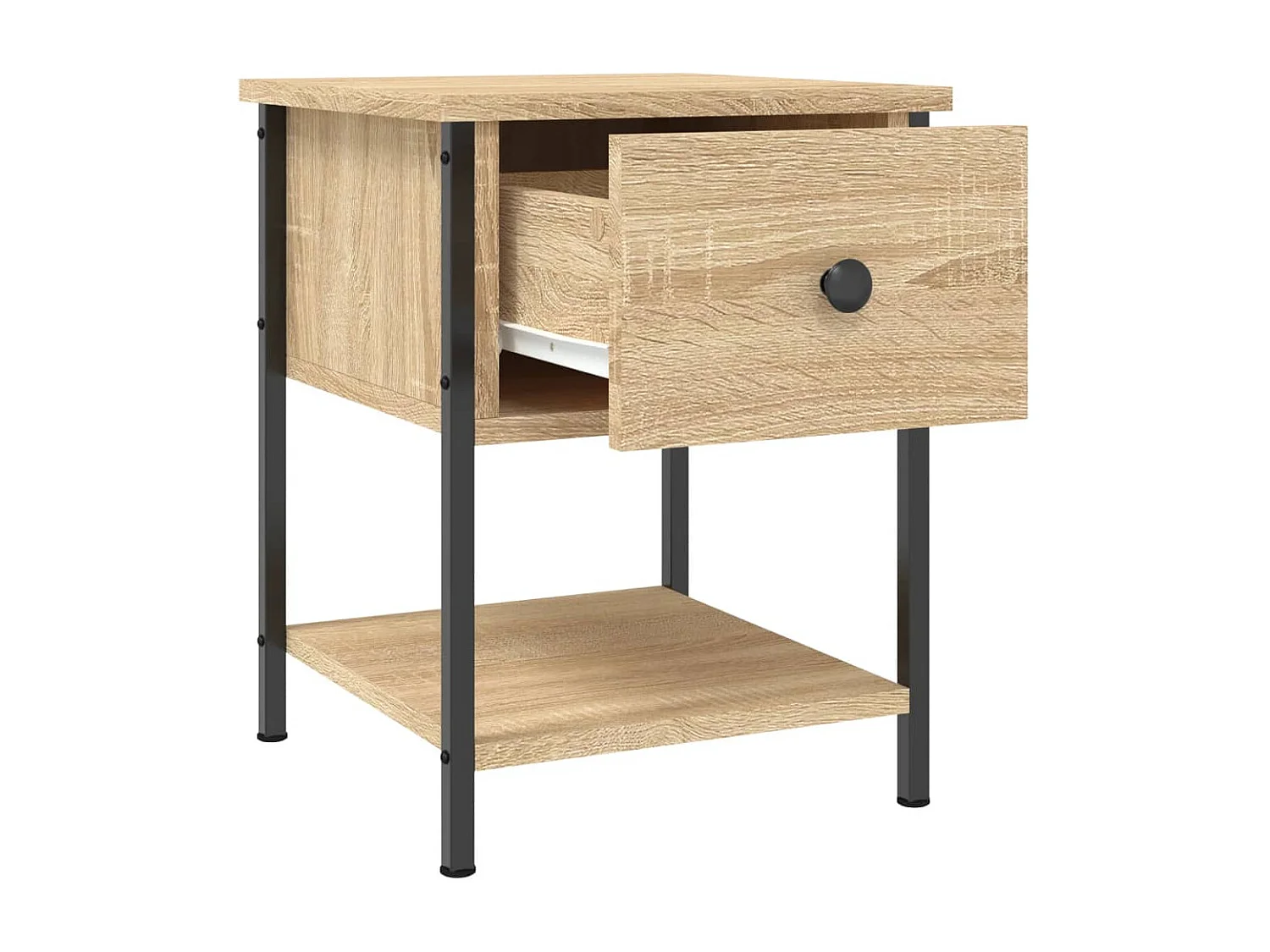 Table de chevet chêne sonoma 34x35,5x45 cm bois d'ingénierie