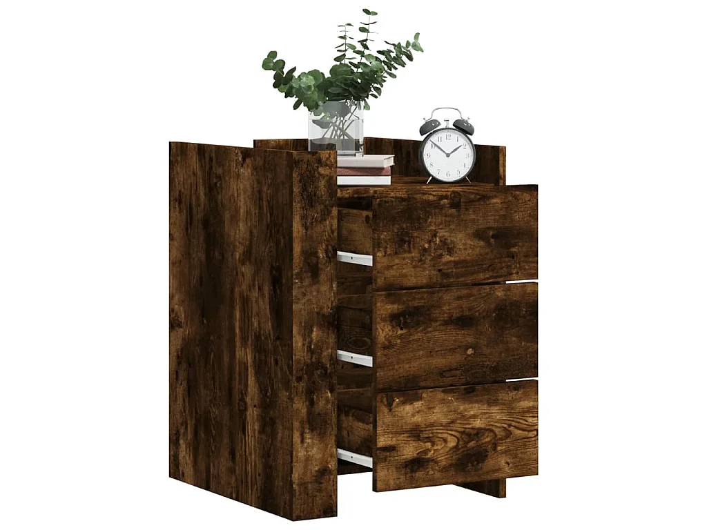 Nachttisch Räuchereiche 45x50x65 cm Holzwerkstoff