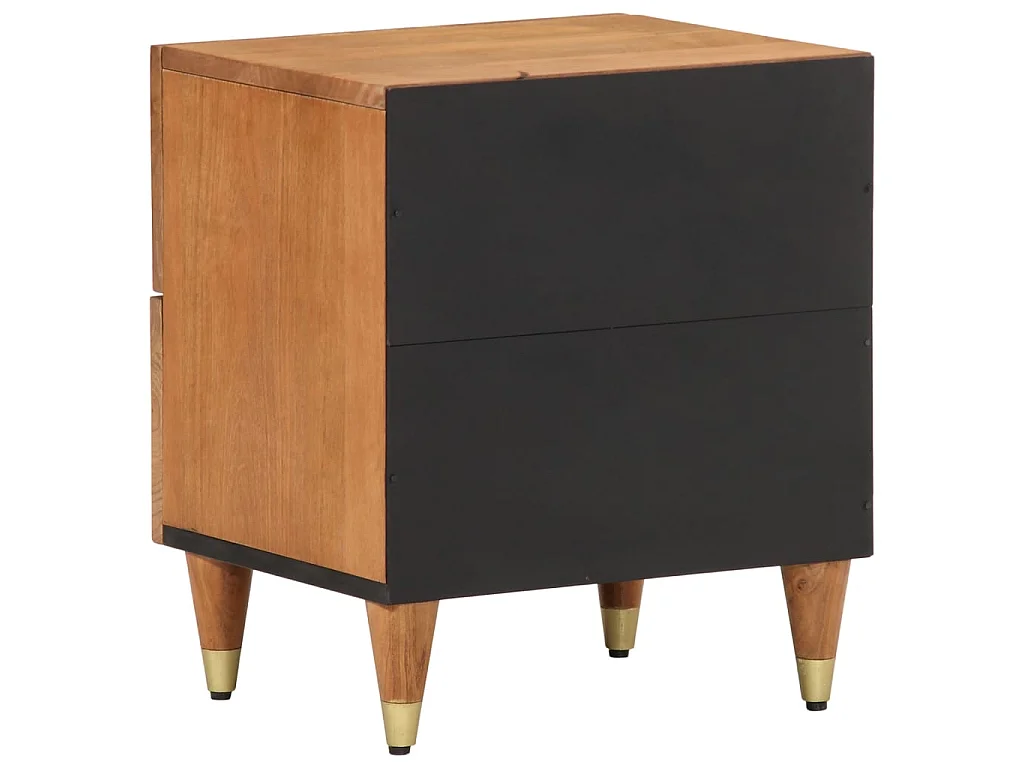 Tables de chevet 2 pcs 40x33x46 cm Bois de manguier solide