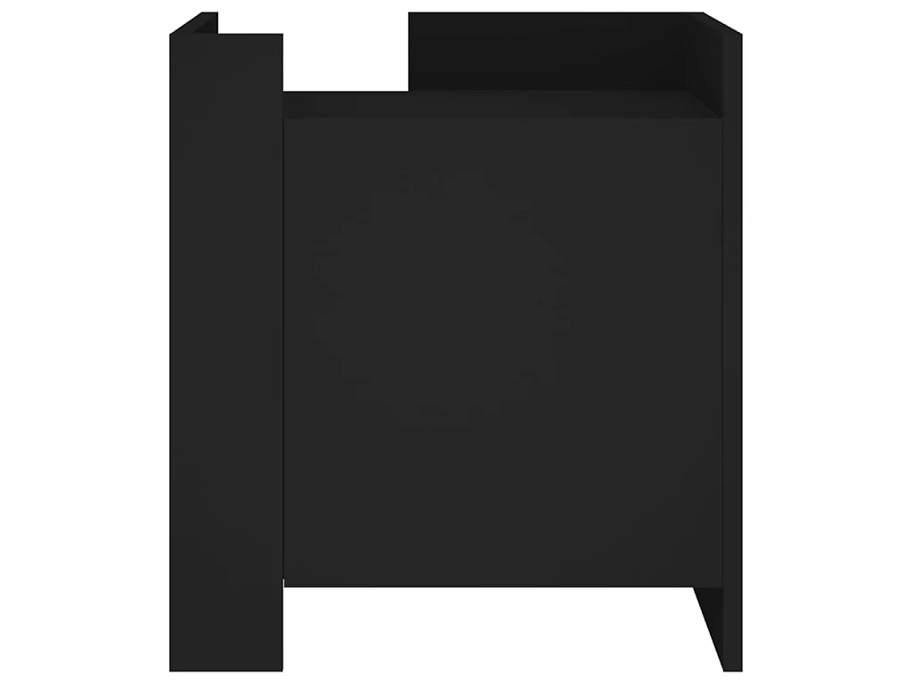 Table de chevet noir 45x50x50 cm bois d’ingénierie