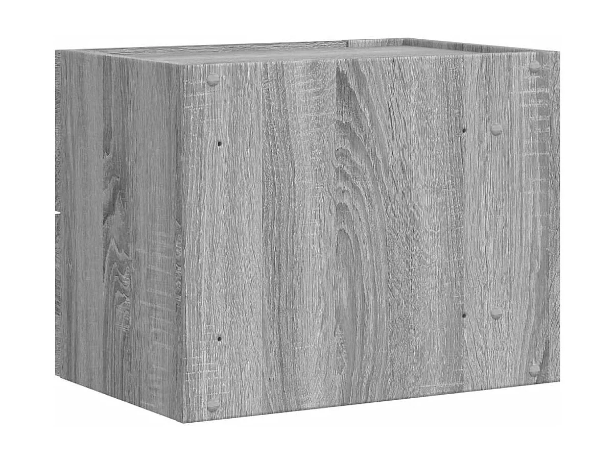 Mesas de cabeceira de parede 2 pcs 45x30x35 cm cinzento sonoma