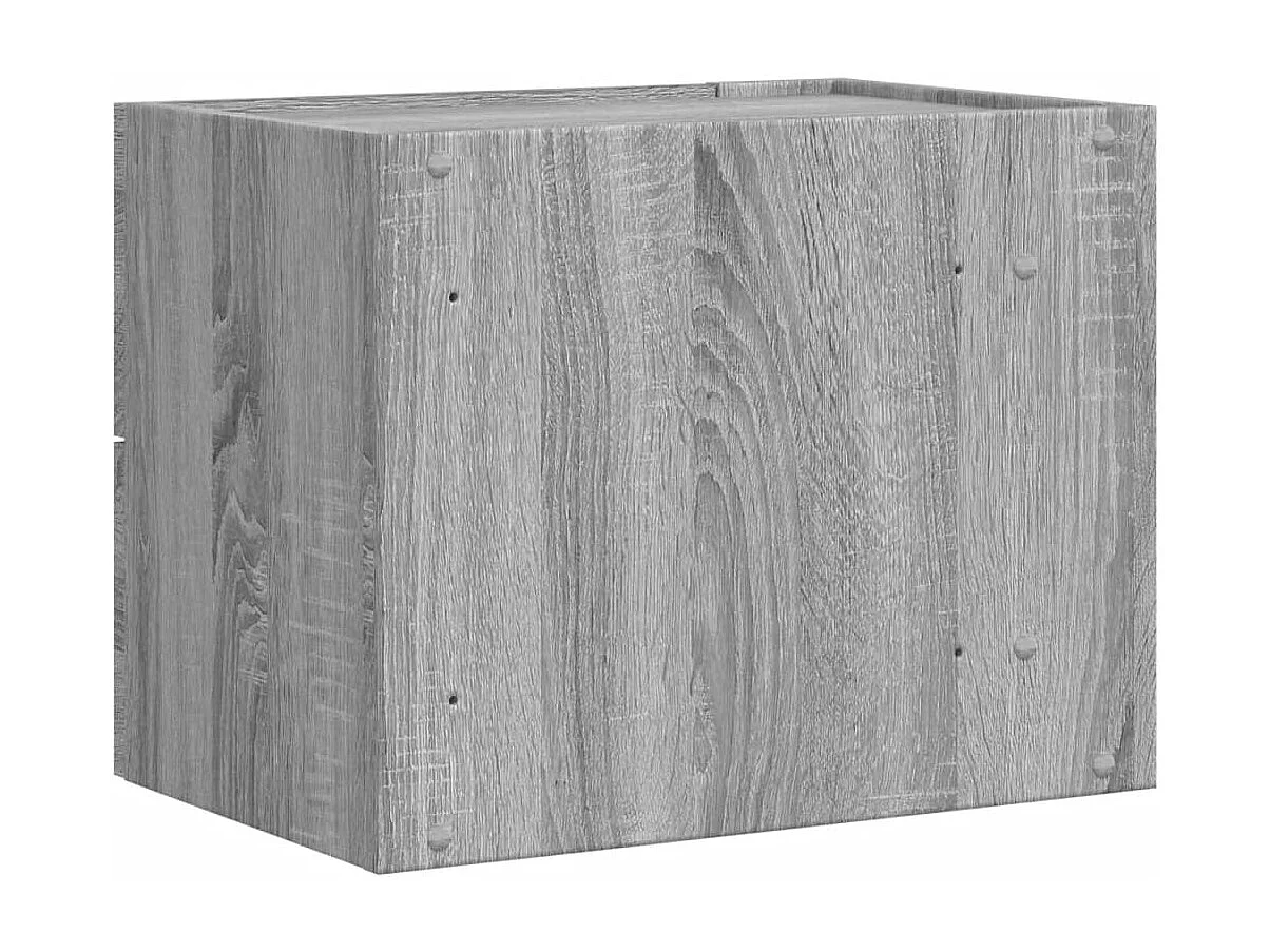 Tables de chevet murales 2 pcs sonoma gris 45x30x35 cm