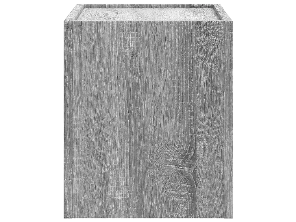 Nachtkastjes 2 st wandgemonteerd 45x30x35 cm grijs sonoma eiken