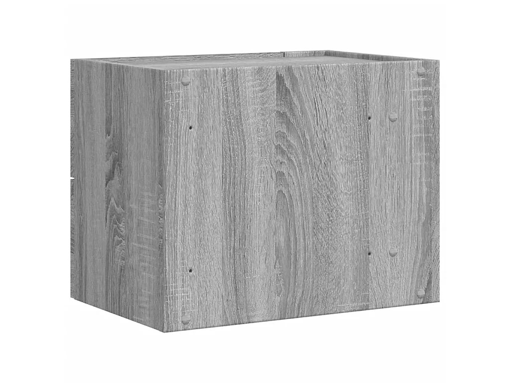 Nachtkastjes 2 st wandgemonteerd 45x30x35 cm grijs sonoma eiken