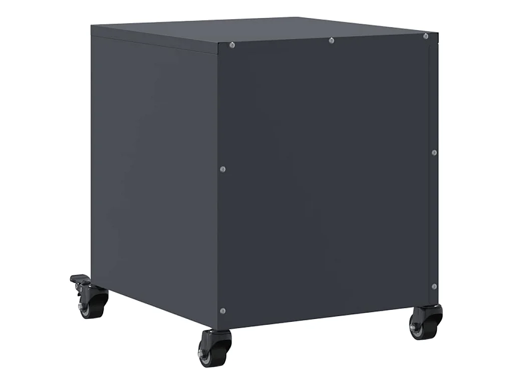 Tables de chevet 2 pcs anthracite 36x39x43,5 cm acier