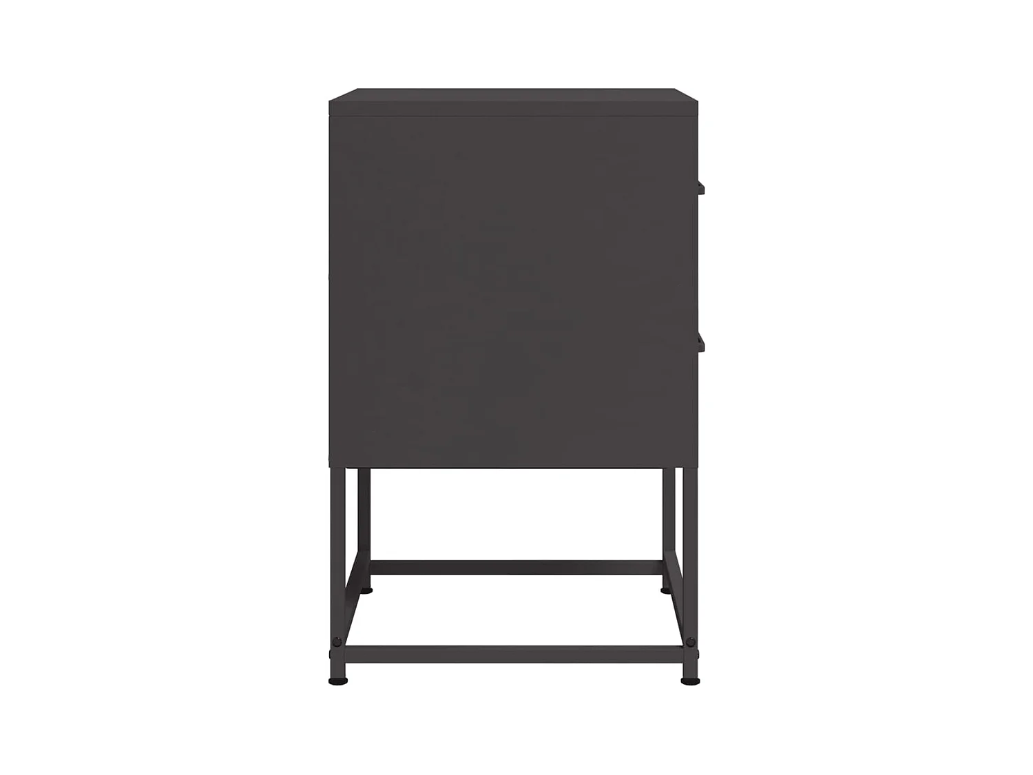 Table de chevet noir 36x39x60,5 cm acier