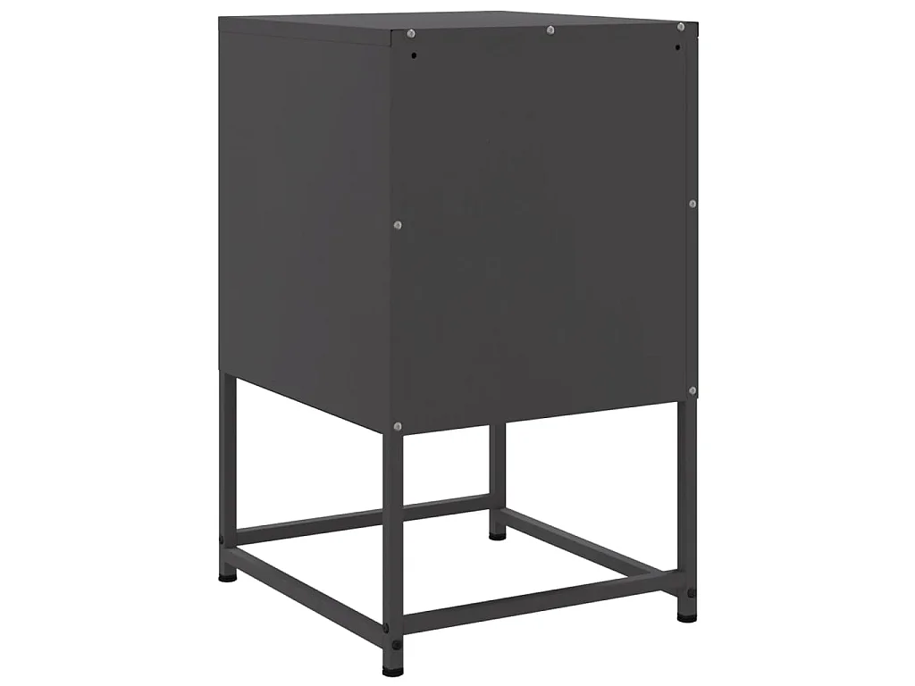 Mesa de cabeceira 36x39x60,5 cm aço preto