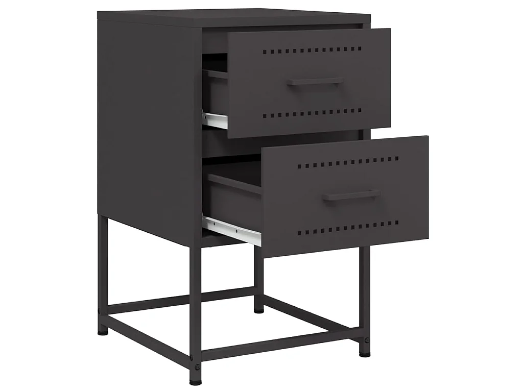 Mesa de cabeceira 36x39x60,5 cm aço preto