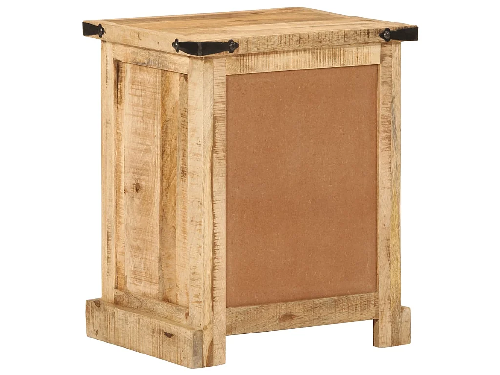 Mesa de cabeceira 40x35x50 cm madeira de mangueira maciça