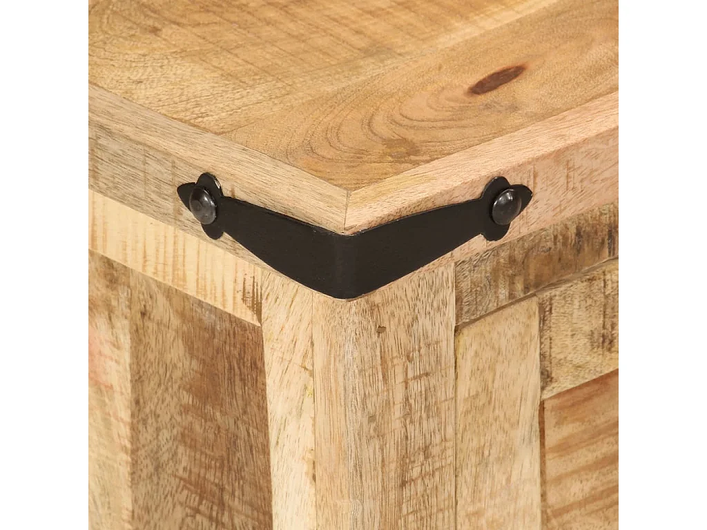 Mesa de cabeceira 40x35x50 cm madeira de mangueira maciça