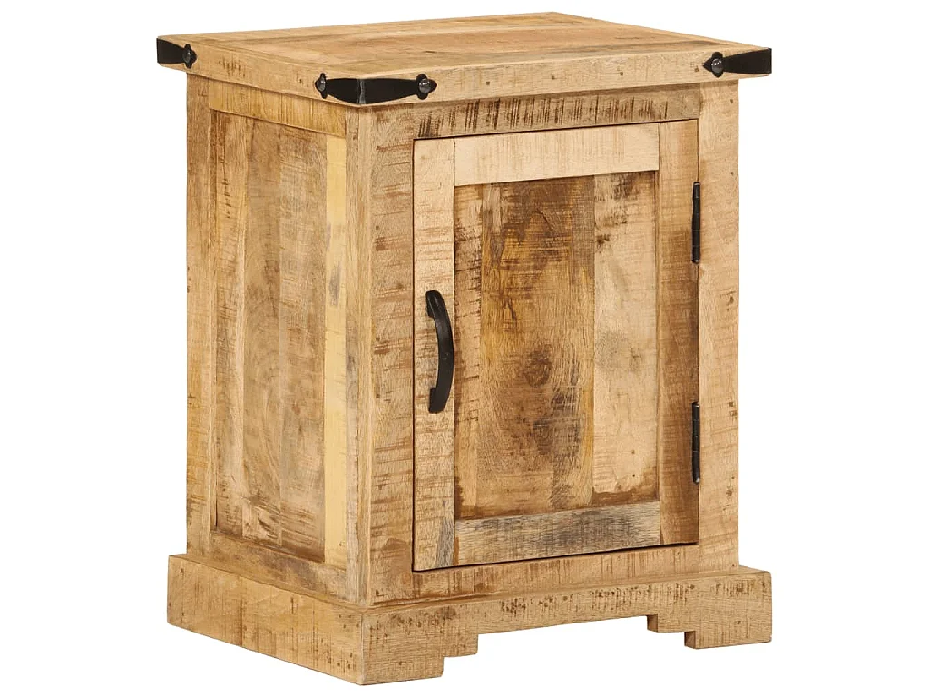 Mesa de cabeceira 40x35x50 cm madeira de mangueira maciça