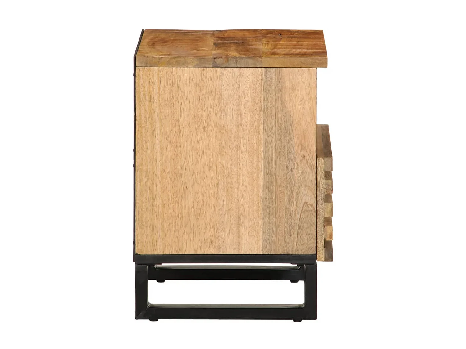 Mesa de cabeceira 40x34x46cm madeira de mangueira áspera maciça