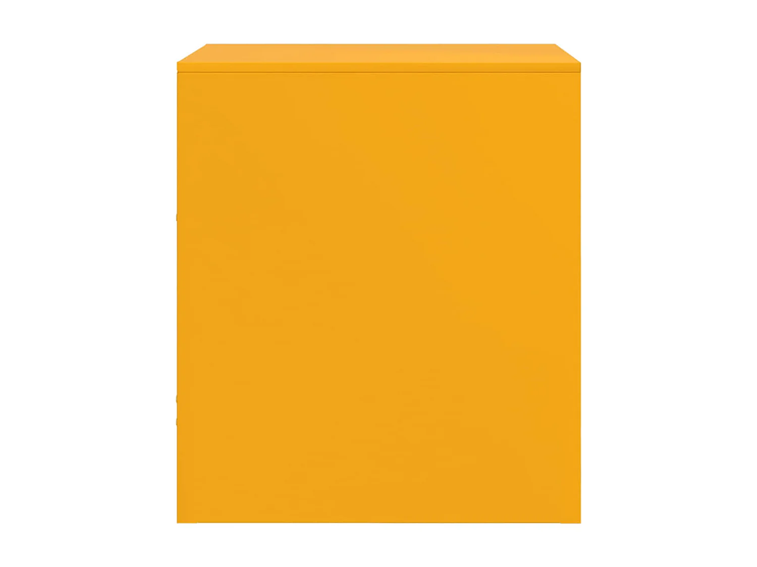 Mesa de cabeceira 34,5x39x44 cm aço amarelo mostarda