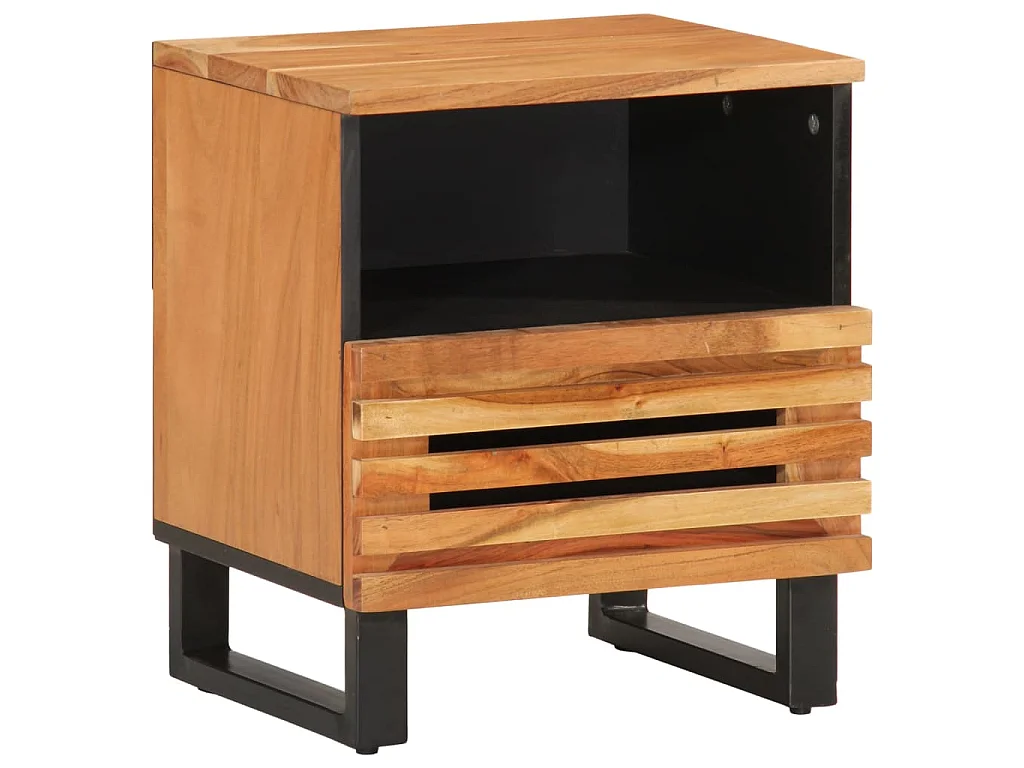 Nachttisch 40x34x46 cm Massivholz Akazie