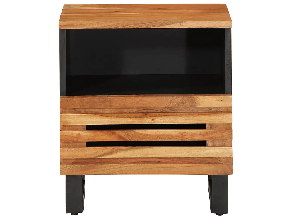 Nachttisch 40x34x46 cm Massivholz Akazie