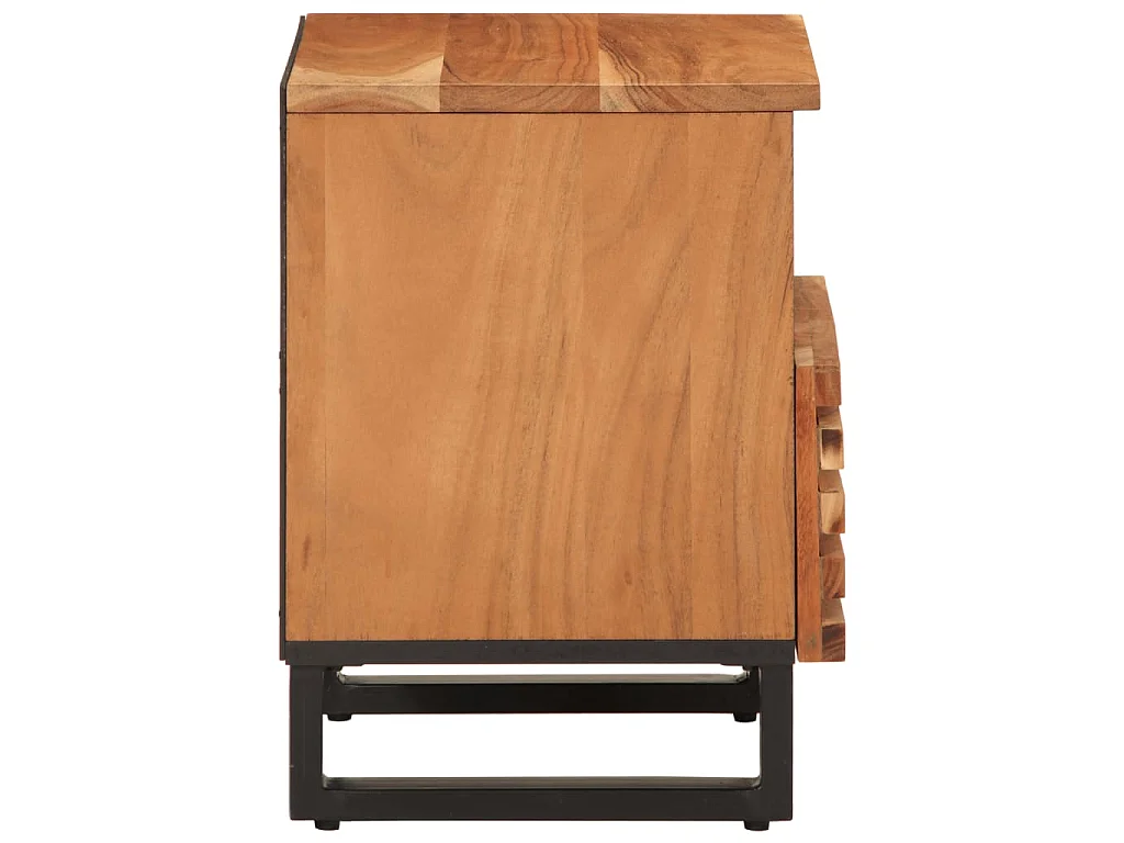 Nachttisch 40x34x46 cm Massivholz Akazie