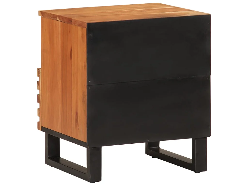 Nachttisch 40x34x46 cm Massivholz Akazie