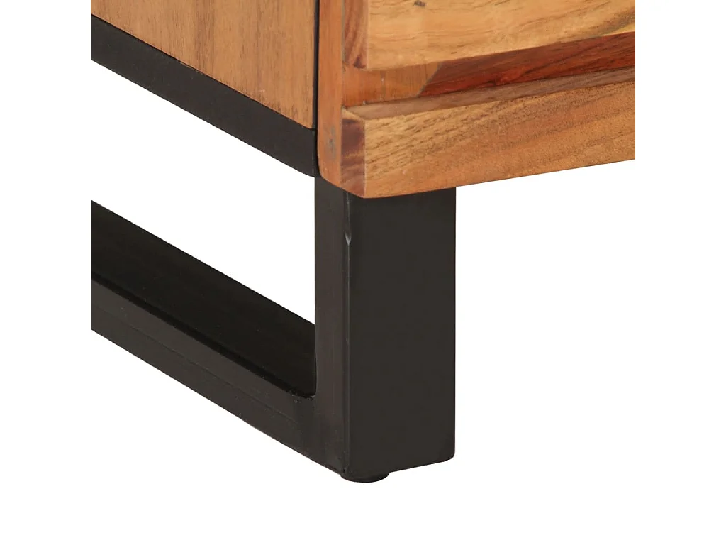 Nachttisch 40x34x46 cm Massivholz Akazie