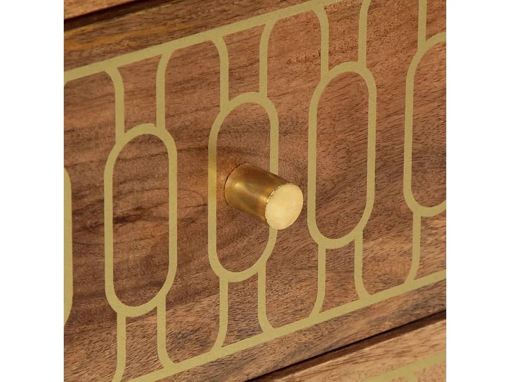 Nachttisch 50x33x62 cm Massivholz Mango